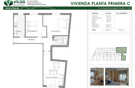 Piso en venta en calle Antonio González Gordón, 20