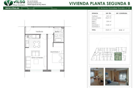 Piso en venta en calle Antonio González Gordón, 20