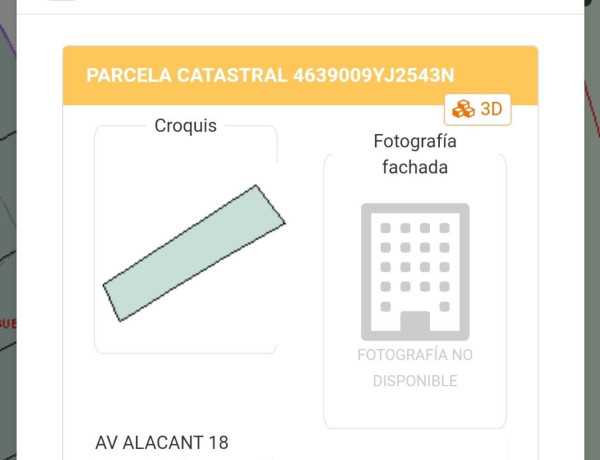 Terreno en venta en avenida d'Alacant, 20