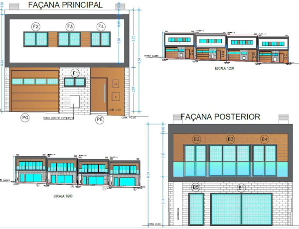 Chalet adosado en venta en calle caldes