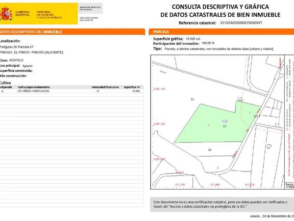 Terreno en Diseminado Pinoso, 2